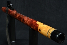 Katalox Burl Native American Flute, Minor, Mid A#-4, #F57D